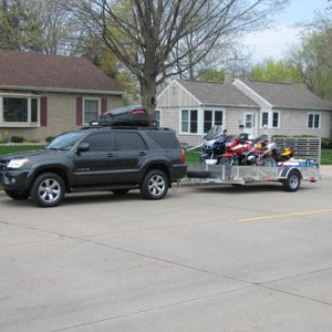 Loaded up for the annual motorcycle trip