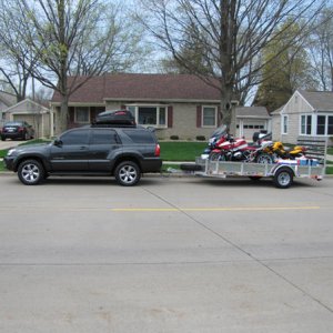 Loaded up for the annual motorcycle trip