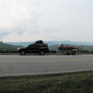 Loaded up on the Cherohala Skyway.