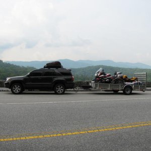 Loaded up on the Cherohala Skyway.