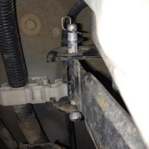 Added washer and adjusted cotter pin for tighter fit