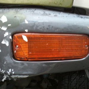Front. Silver Mustang paint.