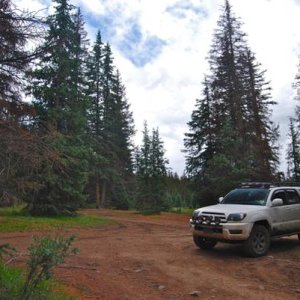 End of the 4x4 trail/Hiking trailhead at Wheeler Geologic Area