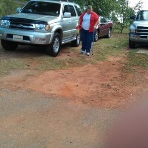 My baby driving it home for me.