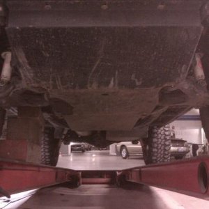 on the frame rack to bend my sliders down a tad... -they got bent up and i couldnt open the doors, the wife wasnt so happy with me... oops
