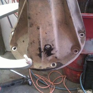 drilling for the bulkhead fitting