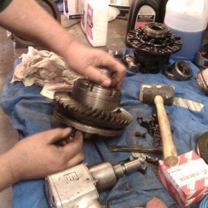 father inlaw installing the ring gear