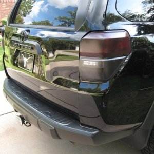 Blacked out tailights