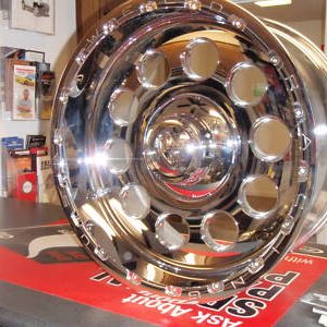 Wheel unused on showroom floor (spare) Bought the 1 solo, had to make sure it fit