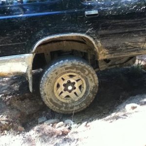 tire off the groun