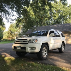 8/26/20 before: stock XREAS & 265/70/17 GG ATXs
