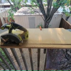 This is MDM board from Home Depot, 3/4" thickness.