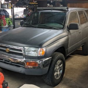 The morning after I drove it home - 70 miles without plates, turn signals, or functioning u-joints. One of the dumbest purchases I've ever made.