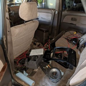 In-progress swapping speakers over from my other 4Runner.
