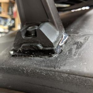 There were some unsealed areas surrounding the light bar mounts and where the cable was drilled through the roof. Sealed using Permatex silicone.
