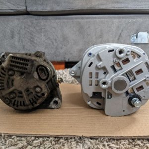 Size comparison from the back of the CS144 and the OEM Denso.