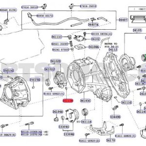 Transfer Case and Extension Housing Diagram