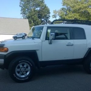 2012 FJ and MiniMe - TRD Edition Arctic White -  All Stock - 43,000 on the Clock