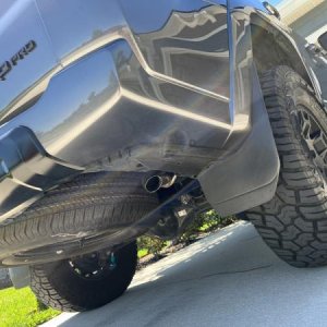 Magnaflow ground clearance and pipe exit.