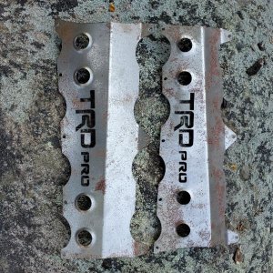 Rear step plate