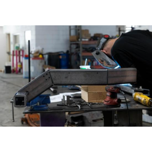 Hitch Mounted Swing Arm Tire Carrier - Progress First Unit