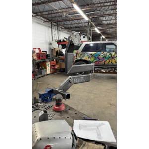 Hitch Mounted Swing Arm Tire Carrier - Progress First Unit