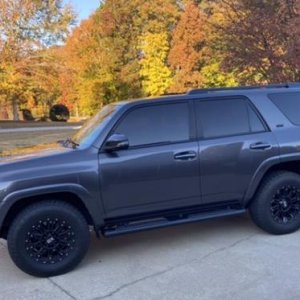 New side rails and black roof rack