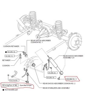 4runner rear strut components