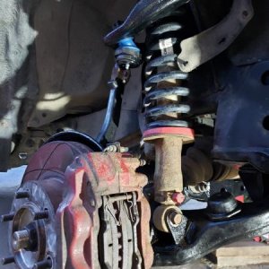 Hub and control arms back on..
