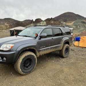 Calico mud camping
