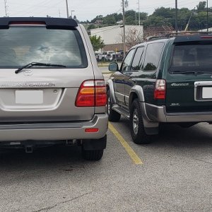 With 01 Landcruiser Back end