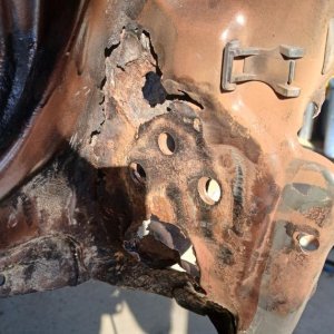 Tailgate pivot mount before.