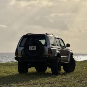 TrueNorth rear bumper with tire swing out installed