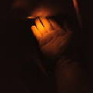 LED light, not very bright, used my hand to show its more than a glow