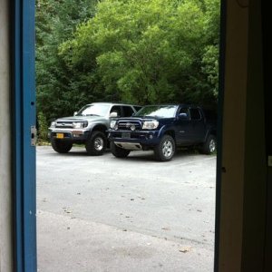 my baby sittin next to a fellow yota. looking good i must say