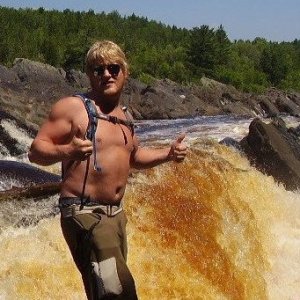 A waterfall near Duluth, MN