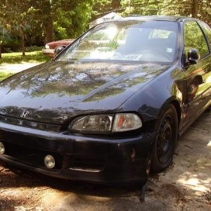 1995 Civic, bought this in chicago. Went to test drive it and the headlight bulbs, air intake, and stereo had been stolen... Needless to say it was a 