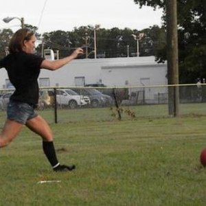 Kickin' some balls and drinkin' beers @ KICKBALL :-)
