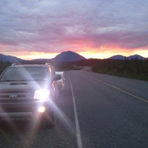 Yukon Territory at 2:30am. The sun never went down that night.