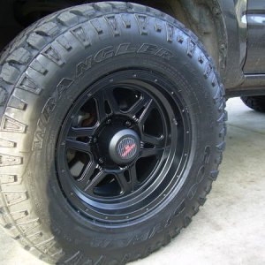 Goodyear Wrangler Duratrac's 265/75R16 w/ 16x8.5 Level 8 Strike 6's