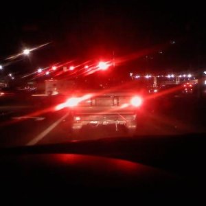 Coming back from the engine re-builders! No license plate!