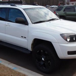 Just after lift, wheels, and tires