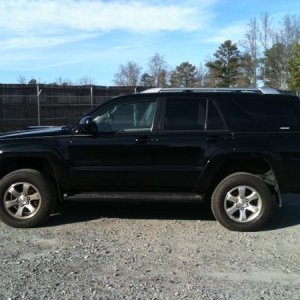 From the side, had just picked it up.