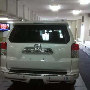 Rearview at the dealership