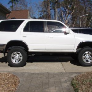 After. Tundra TRD with Bilstein 5100's in the front and LC 7.5 wraps and OEM LC shocks in the rear. Rims and tires are next!