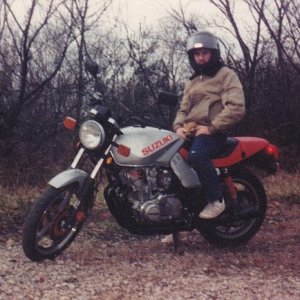 '82 550 Suzuki Katana, my second new motorcycle (first was a Honda 500 Ascot).