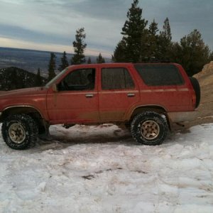 Mud and snow!