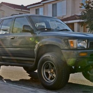 4-Runner w/ Weds Adventure Hase Spec wheels.