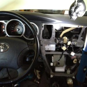 this was my dash after taking the stock radio out