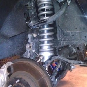 New coilover in place.